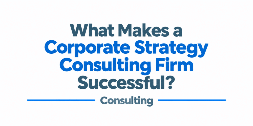 Corporate Strategy Consulting Firm